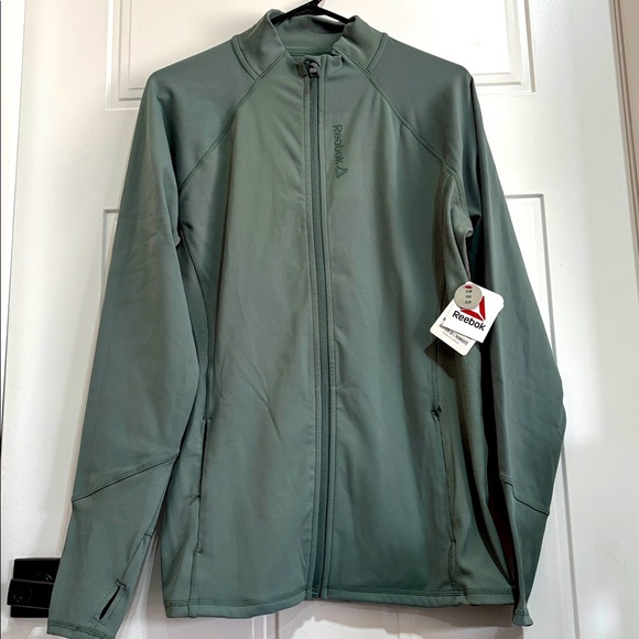 Reebok Athletic Evolution performance jacket,full zip,slim fit,moisture wick - Picture 1 of 11